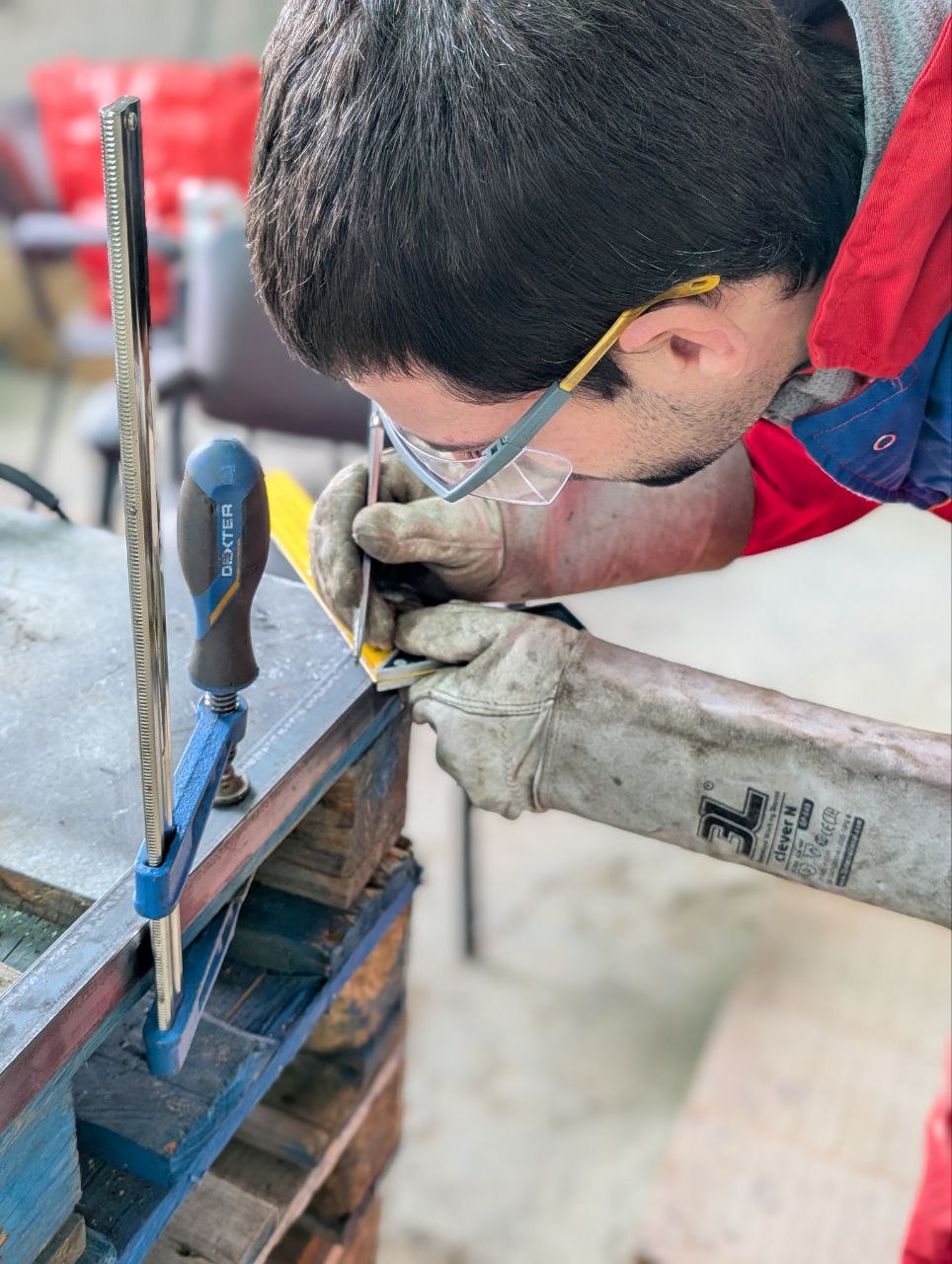 Preparación de pieza para formación SMAW